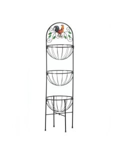 ROOSTER 3-TIER KITCHEN BASKET