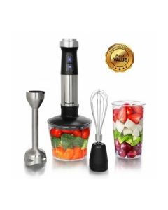 MEGACHEF 4 IN 1 MULTIPURPOSE IMMERSION HAND BLENDER WITH SPEED CONTROL AND ACCESSORIES