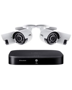 Analog system includes: • 4K Ultra HD D841A81B 8-channel digital video recorder preloaded with 1 TB hard drive and four 4K Ultra HD C841CA security cameras • Four 60 ft. BNC/DC UL(R) certified extension cables, power adapter, 4 mounting kits, HDMI(R) cabl